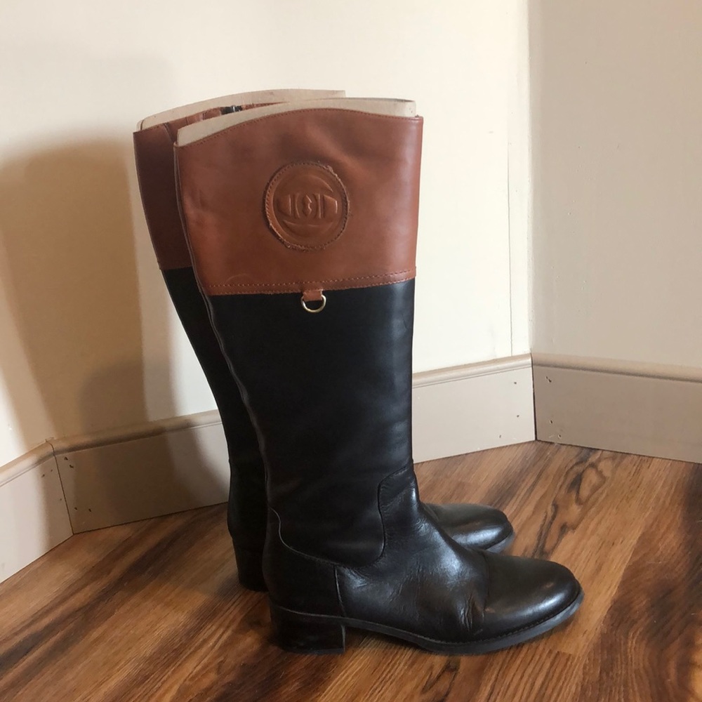 Etienne Aigner Leather Boots Women’s 9 with box!